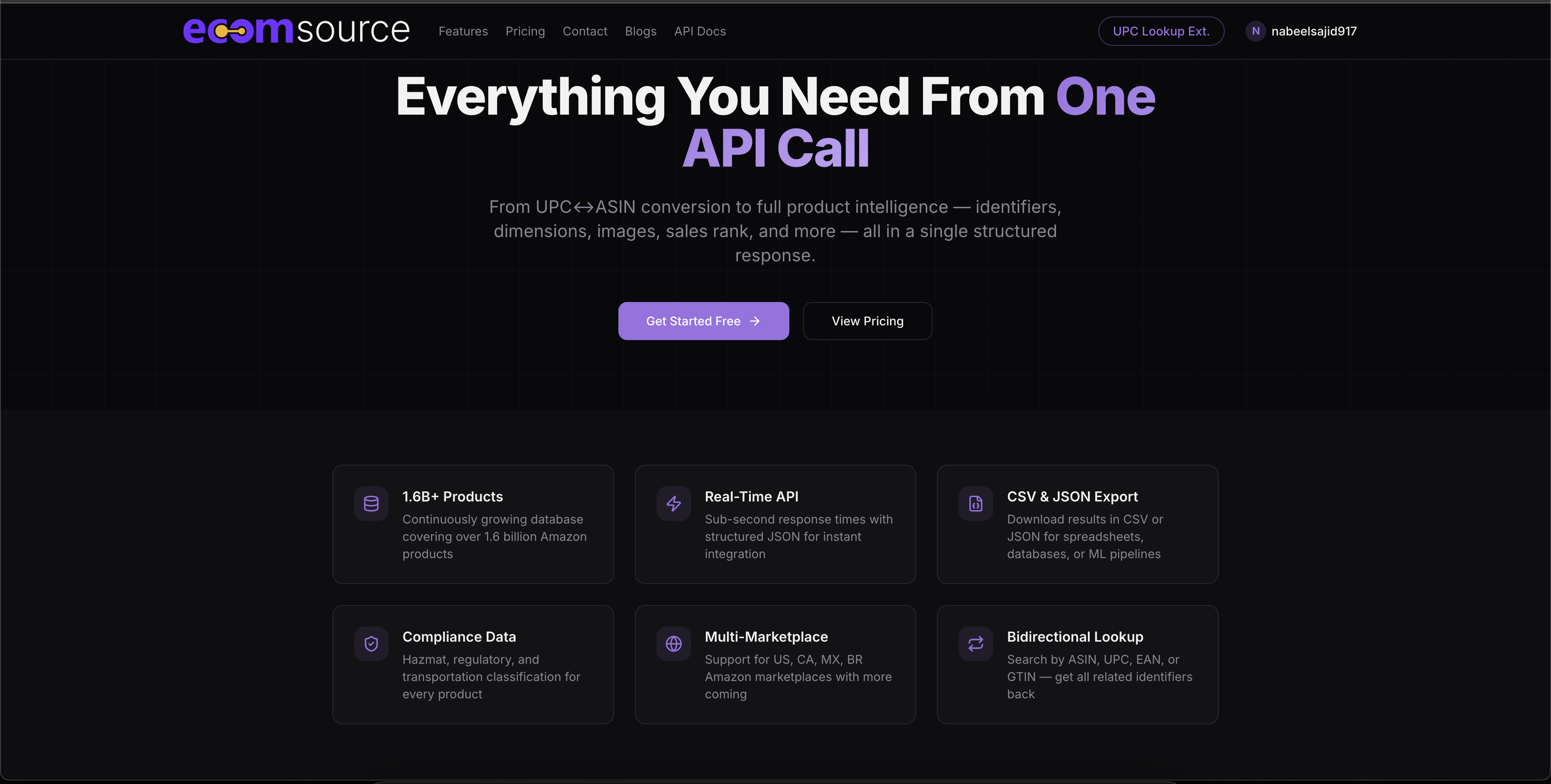 ecomsource.ai - Screenshot 4 showing product features and functionality