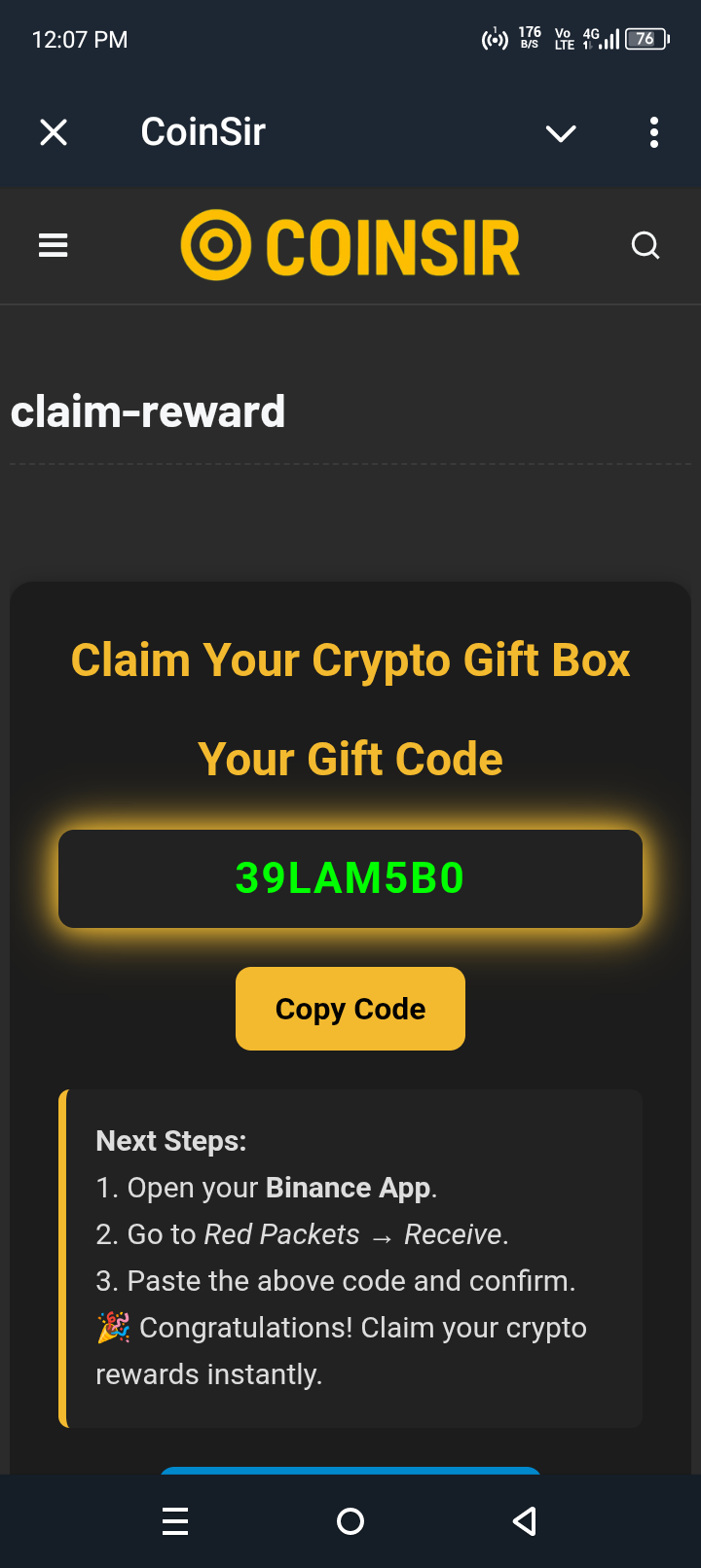 Média Conscience - Cadeaux de cryptographie gratuits, astuces de binance et mises à jour aériennes 3