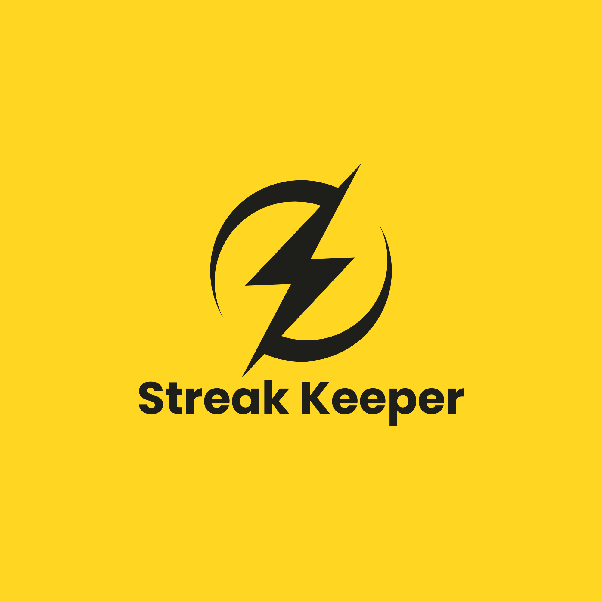 StreakKeeper - Product Hunt launch logo and brand identity