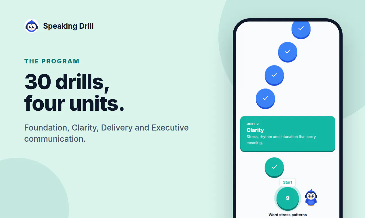 Speaking Drill gallery image