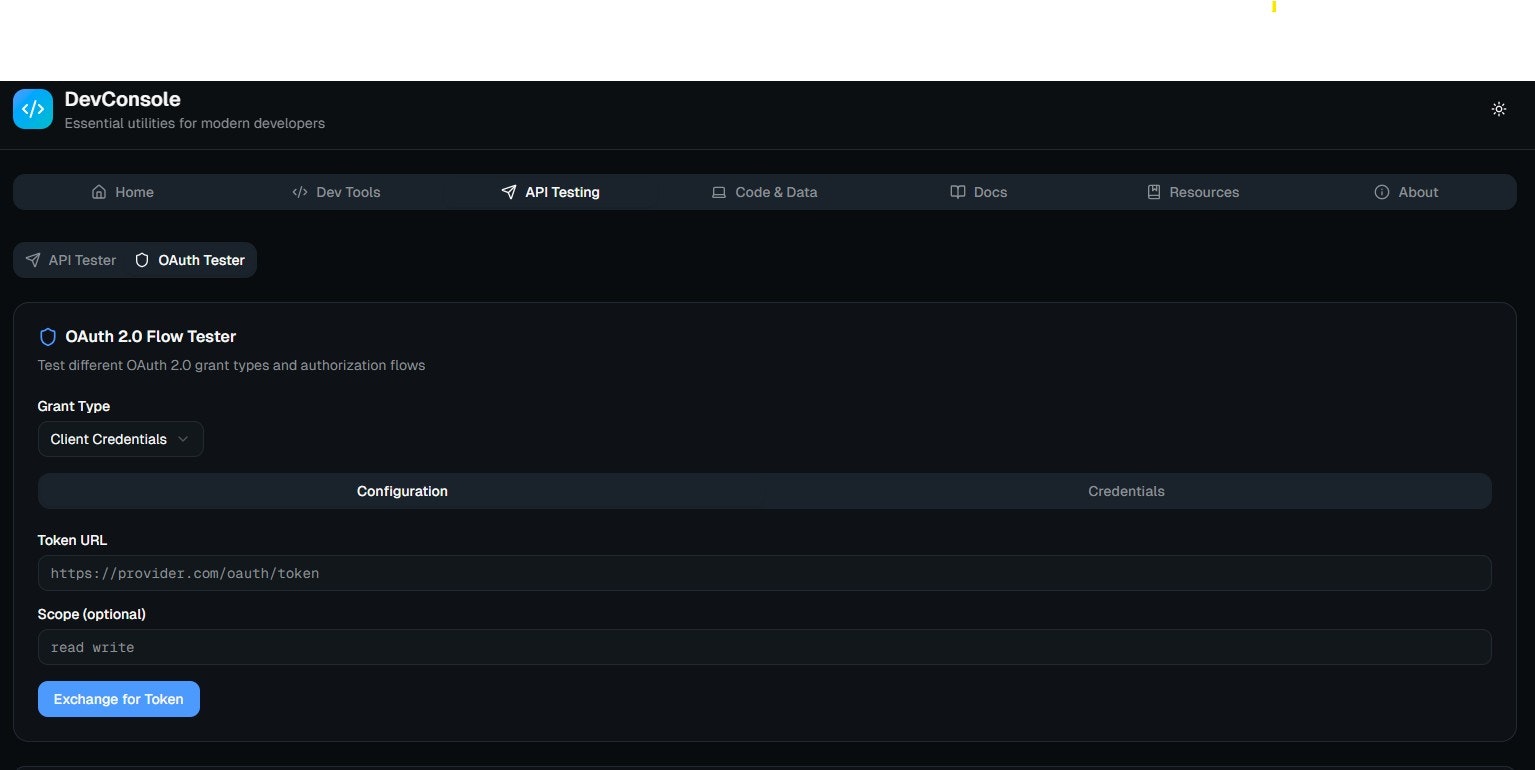 DevConsole gallery image