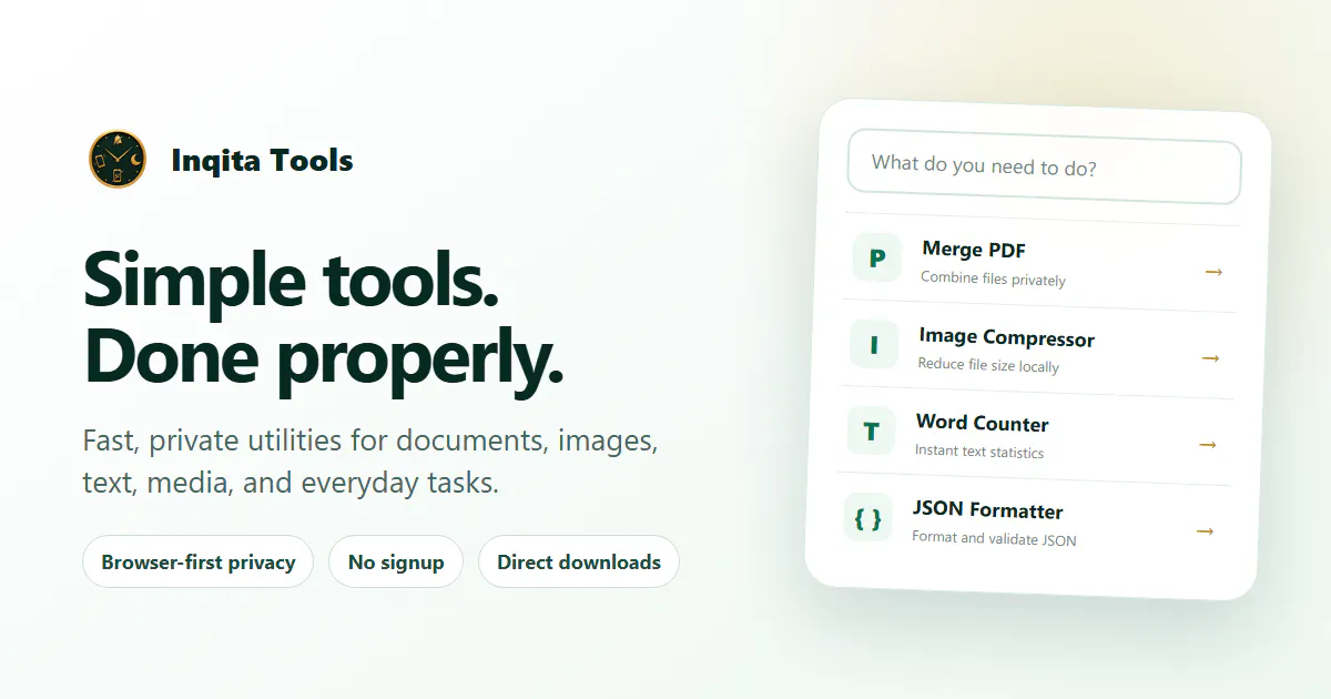 Inqita Tools screenshot