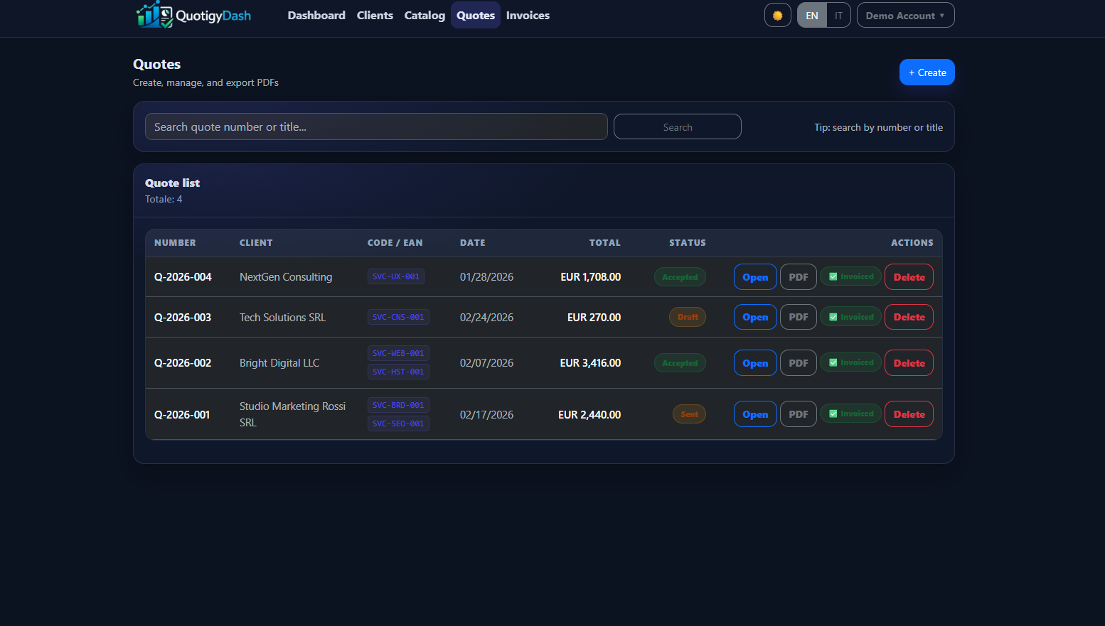 QuotigyDash gallery image