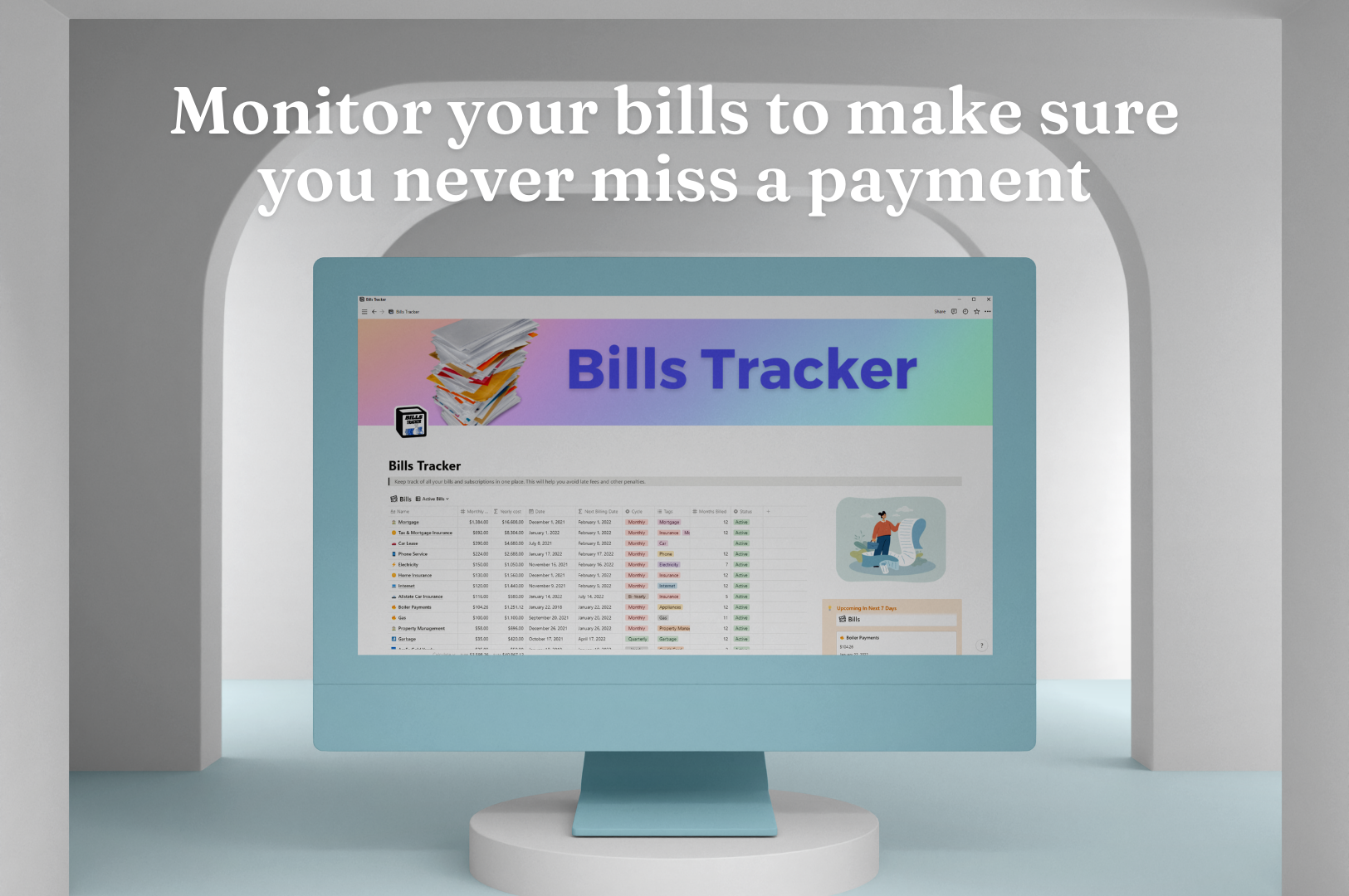 Bill Tracker - ProfitPlannerX OS gallery image