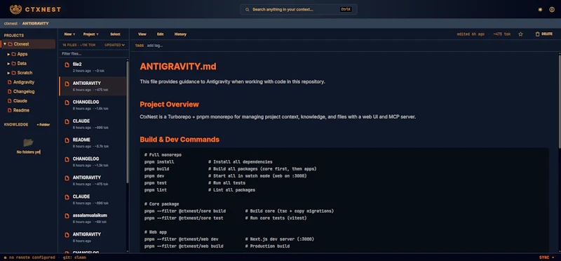 ctxnest screenshot 2