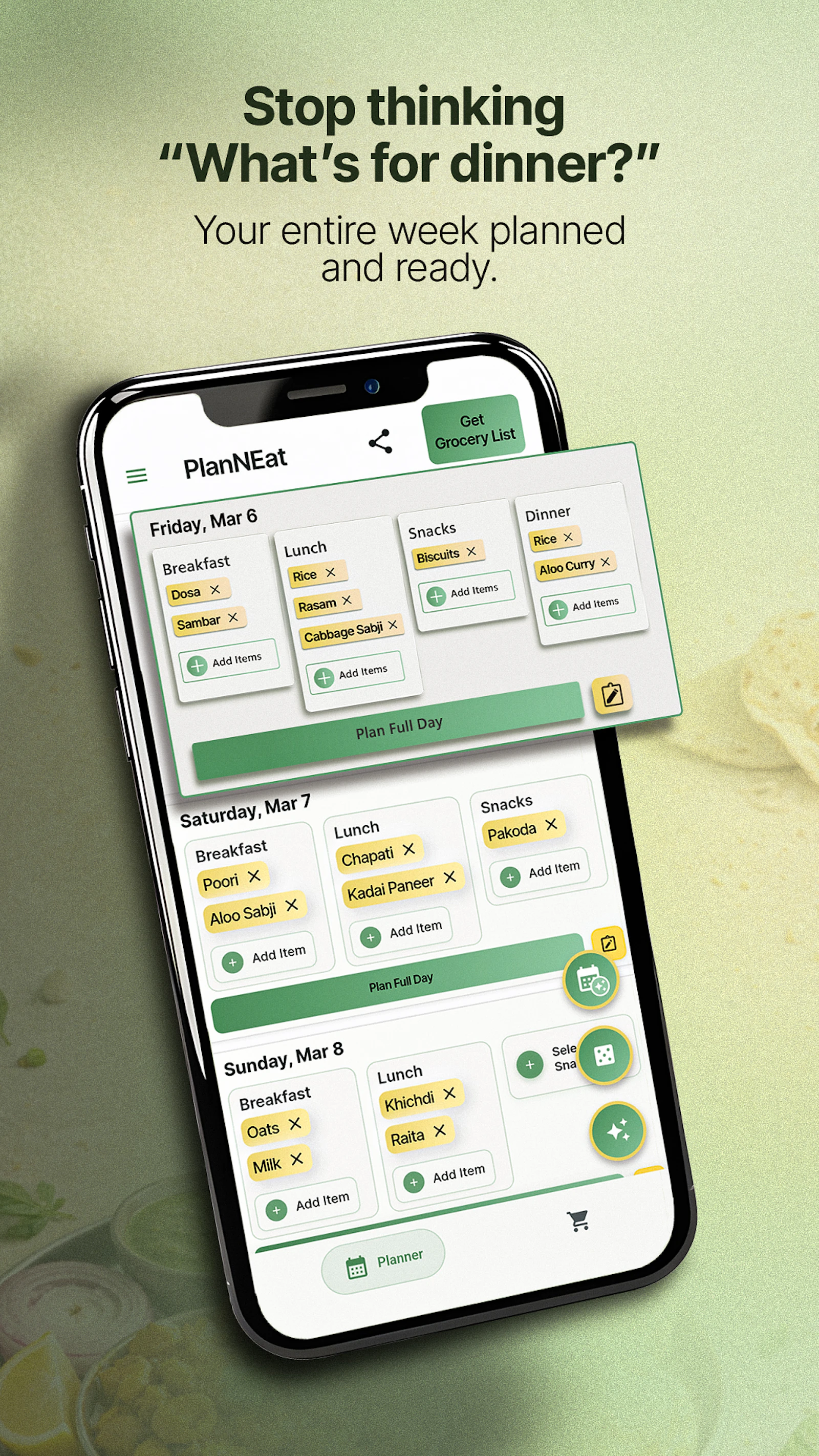 PlanNEat: Meal Planner screenshot 1