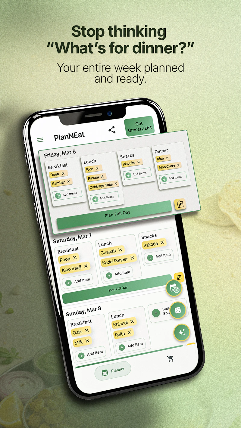 PlanNEat: Meal Planner screenshot 1