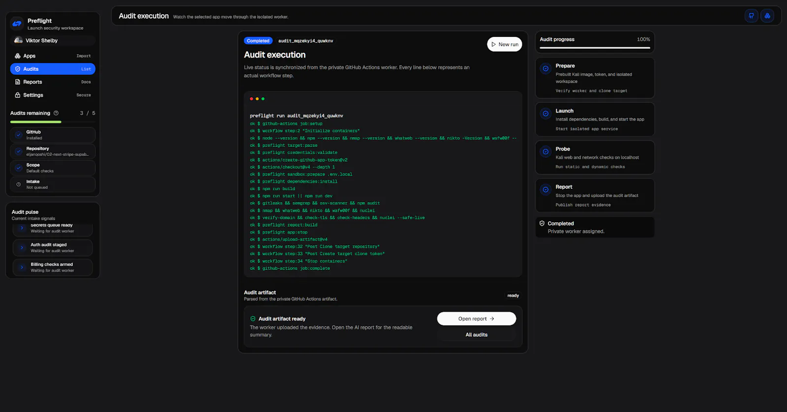 Preflight screenshot 4