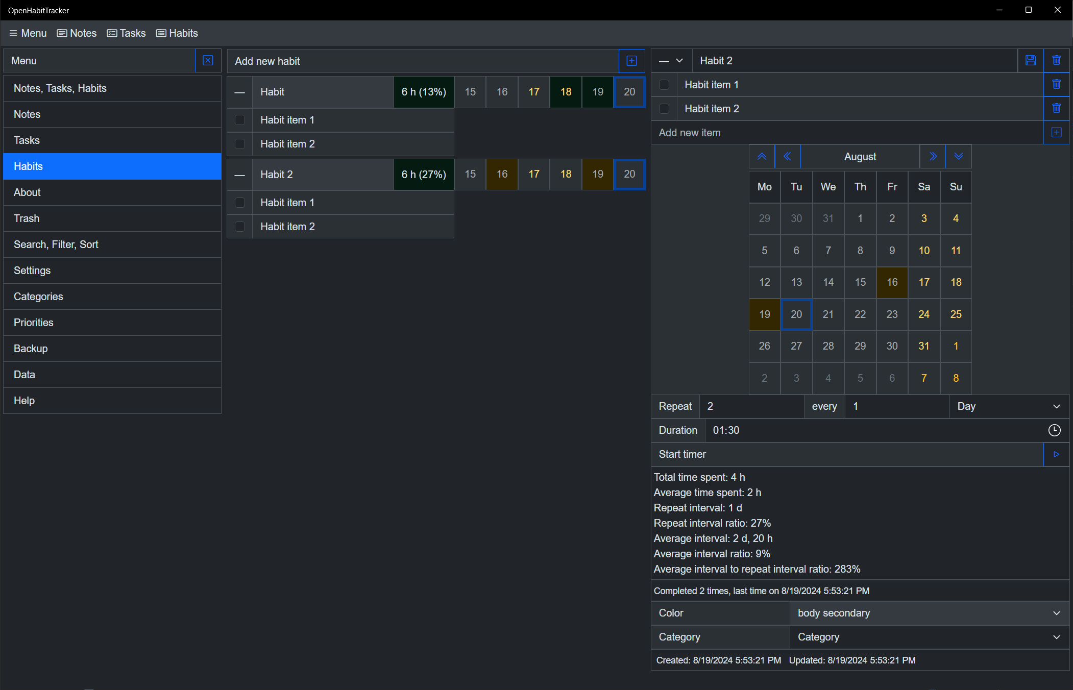 OpenHabitTracker media 7
