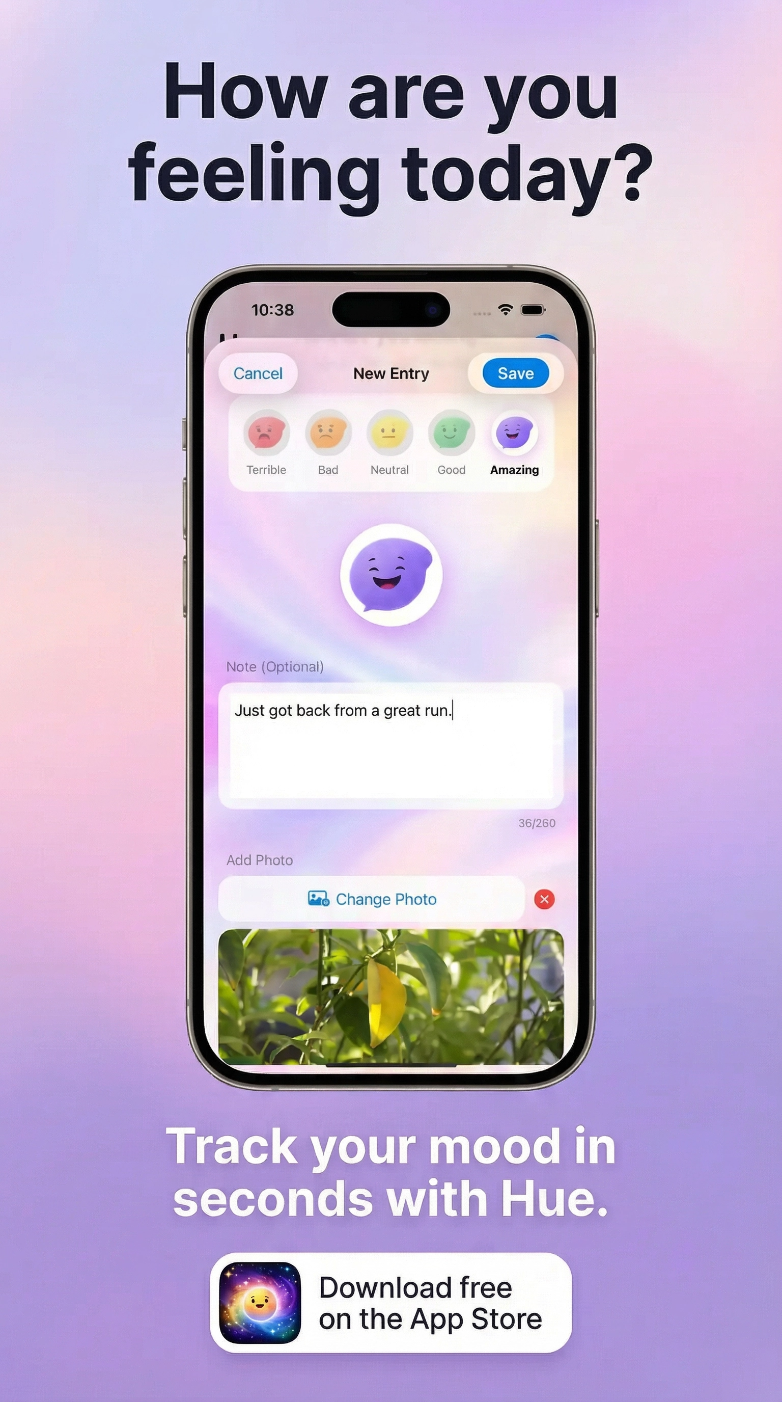 Hue: Mood Tracker & Journal gallery image