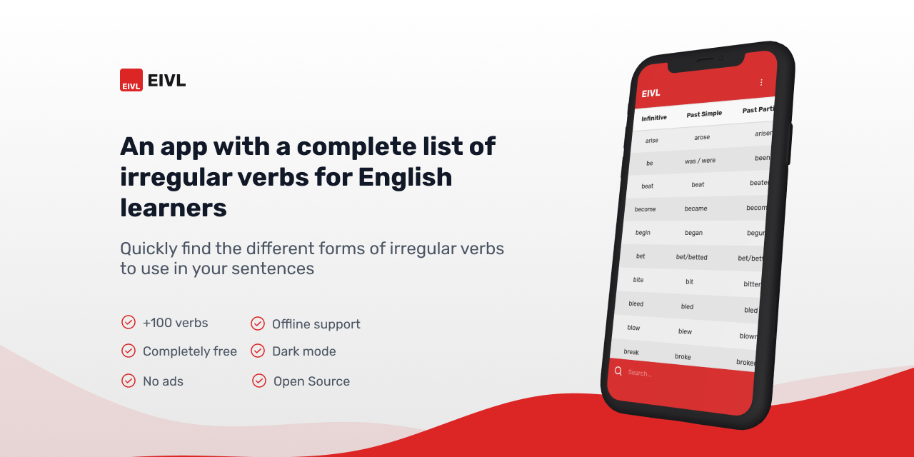 English Irregular Verbs List gallery image