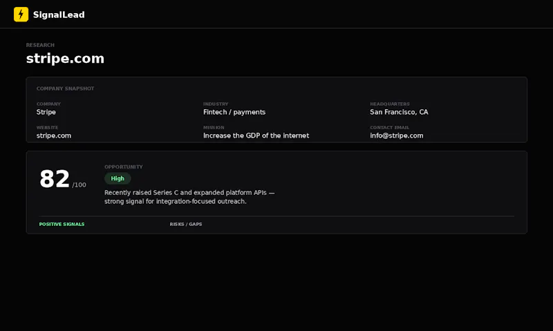 SignalLead AI screenshot 5