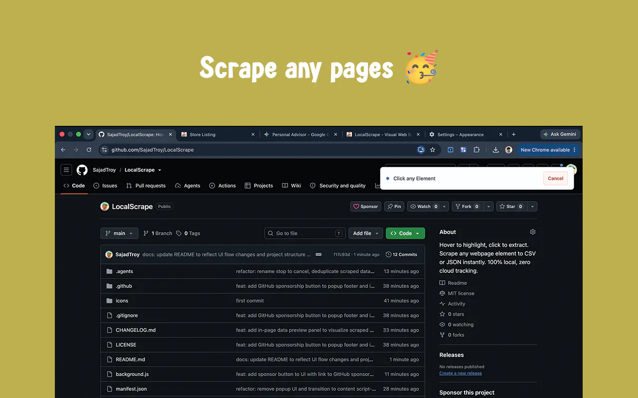Local Scrape screenshot