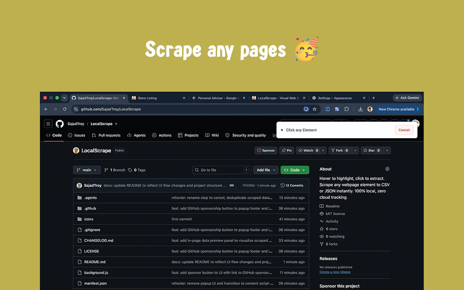 Local Scrape screenshot 1
