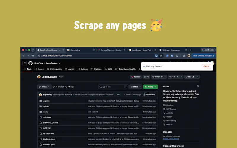 Local Scrape screenshot 1