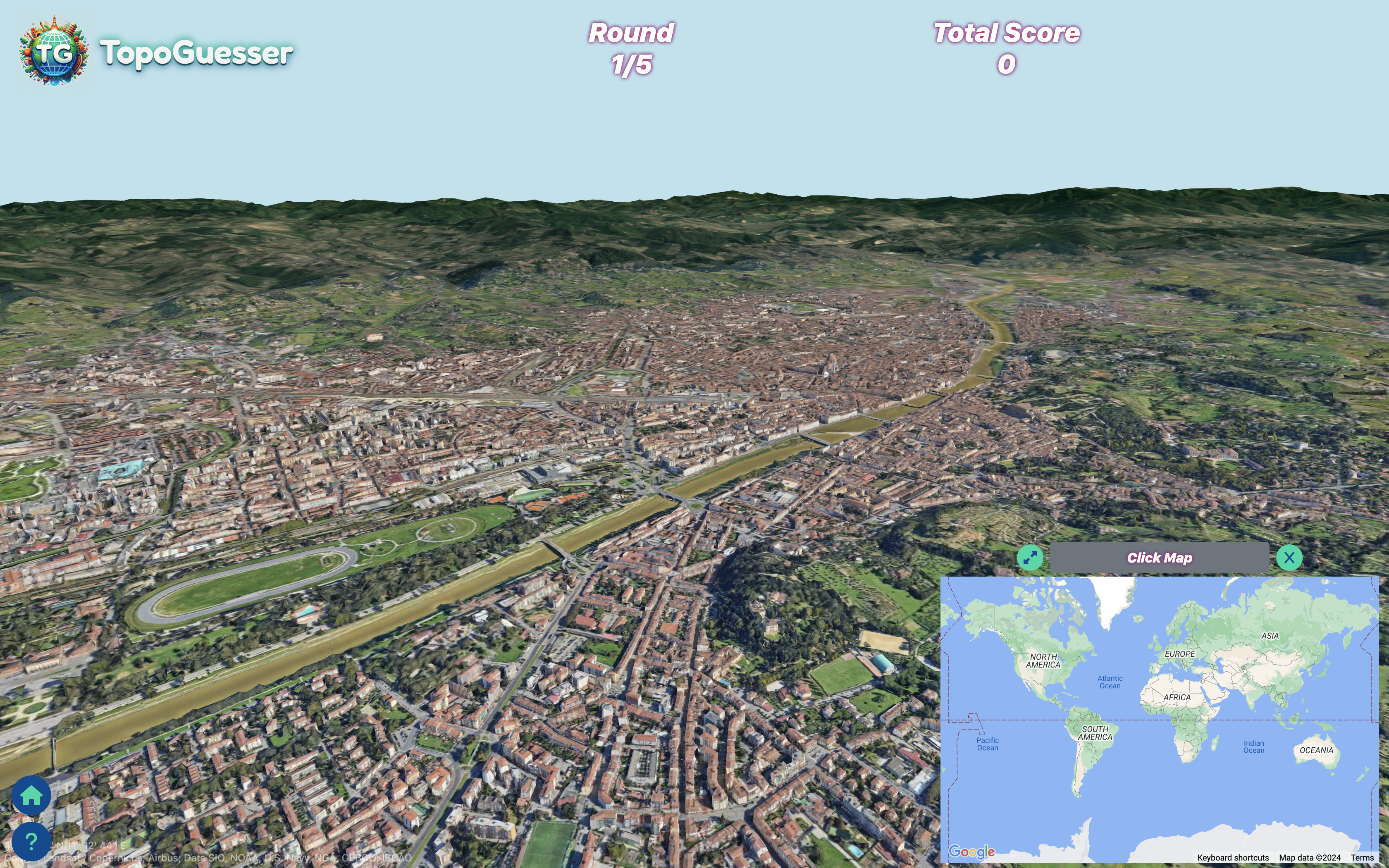 Media Topoguesser - Geoguessr tetapi dengan Google Earth 4