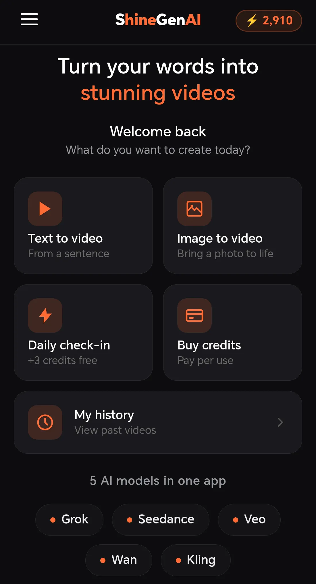 ShineGenAI: AI Video Generator gallery image