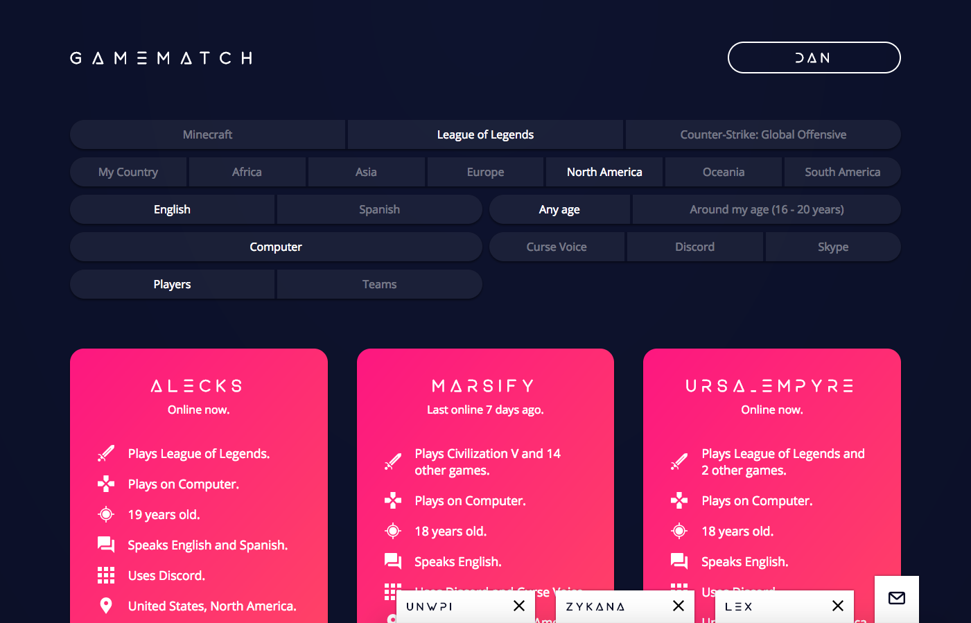 GameMatch gallery image