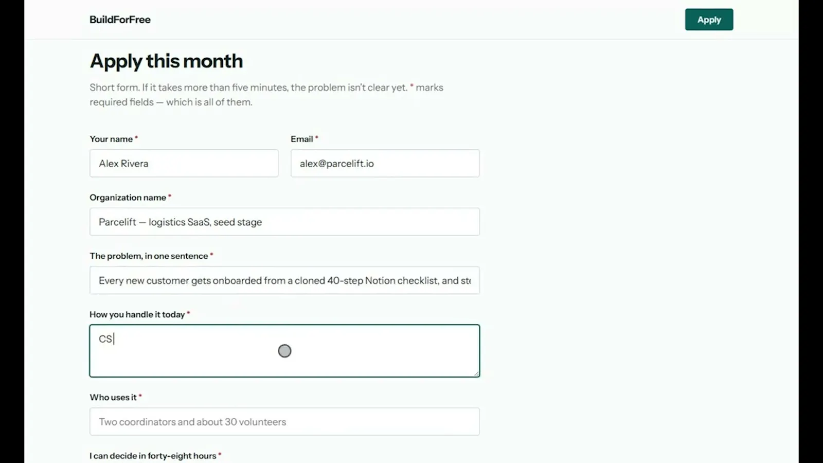 BuildForFree screenshot 1 (video preview)