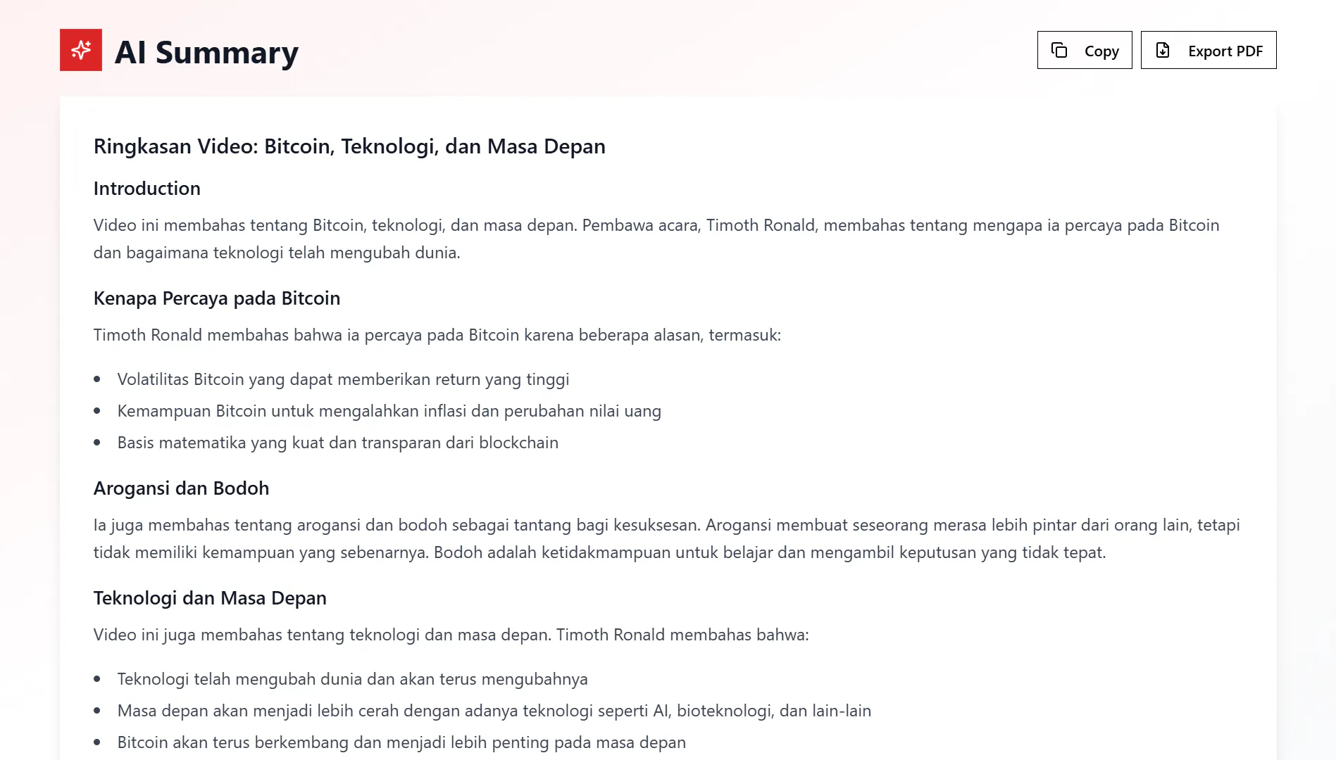 YouTube Transcript Summarizer gallery image