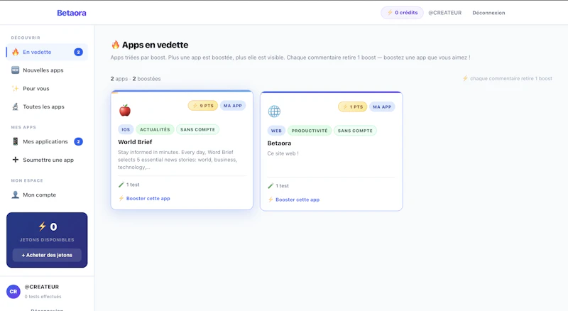 Betaora screenshot 1