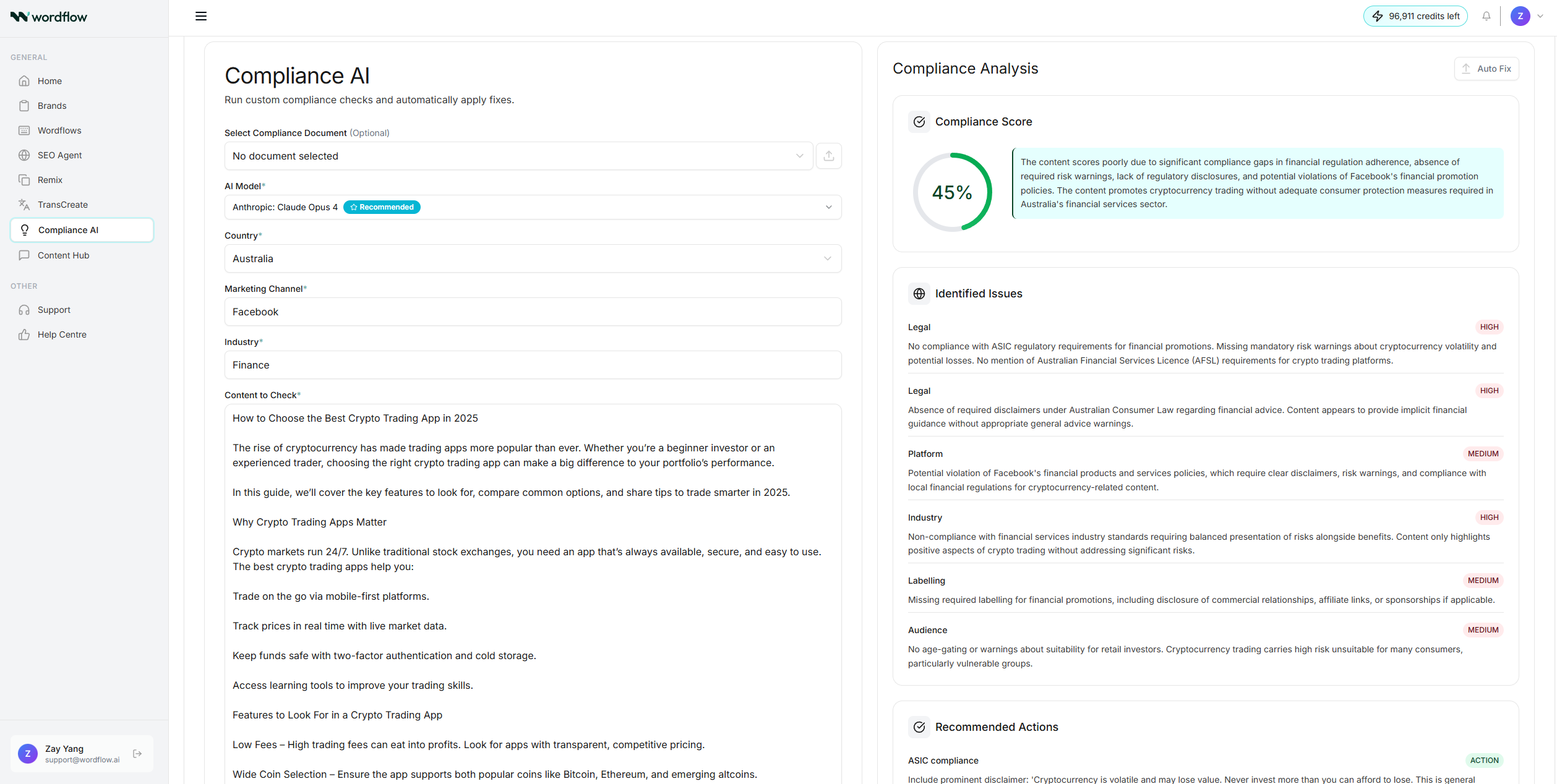 Wordflow ai - Suite di marketing agente n. 1 australiano: trova il tuo flusso. media 7