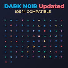 Dark N0ir iOS 14 Icon Pack gallery image
