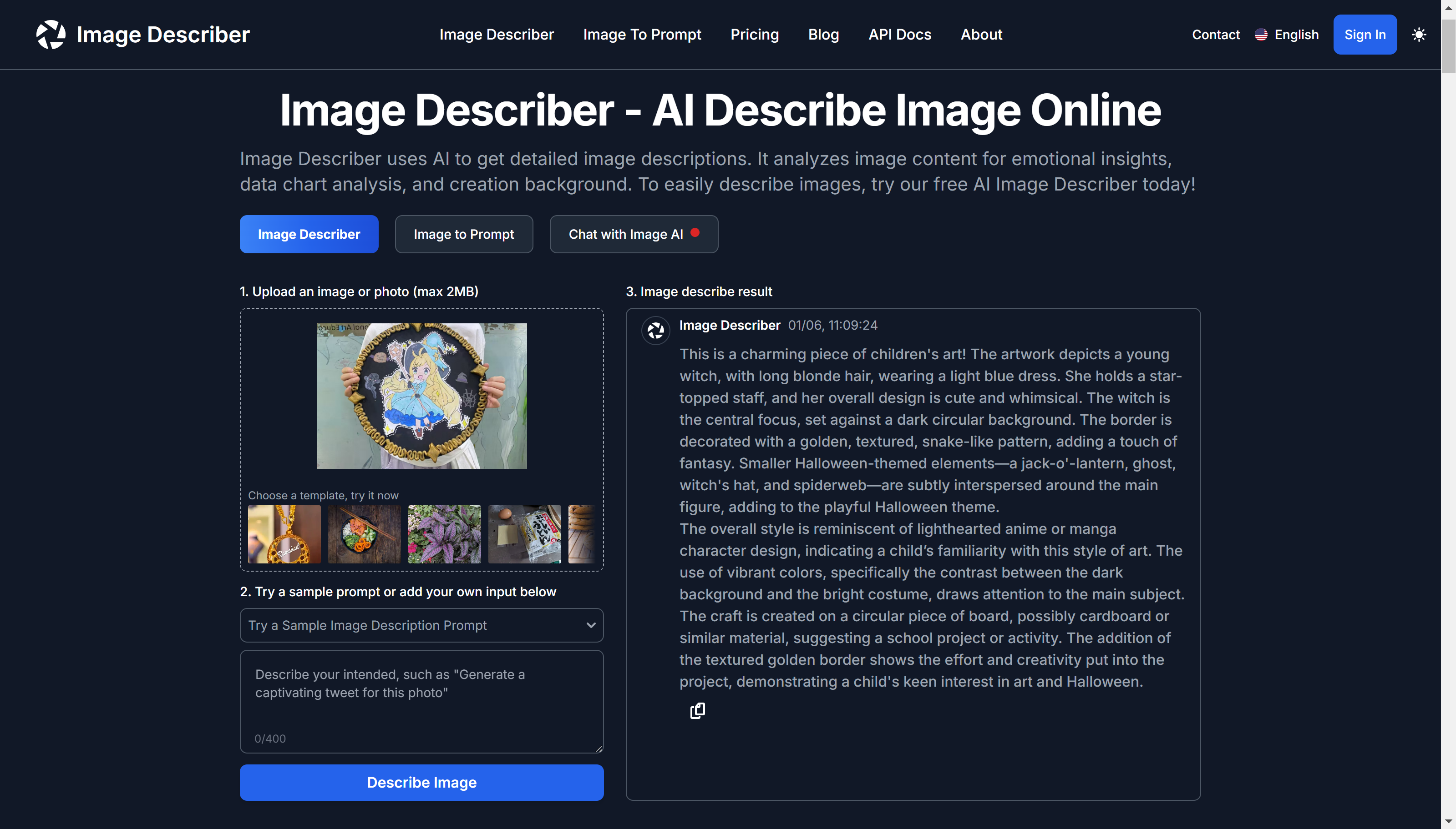 Image Describer gallery image