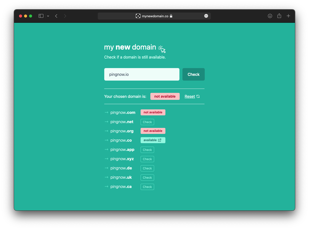Media MyNewDomain.co - Pemeriksa Ketersediaan Domain 2