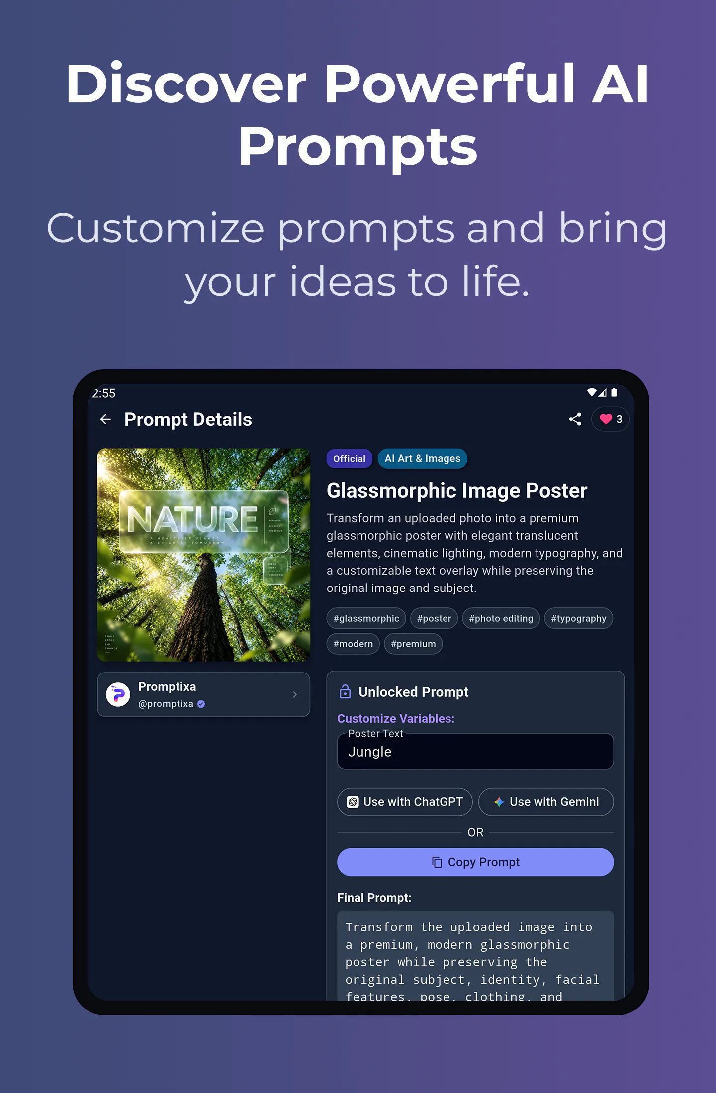 Promptixa: AI Prompt Community gallery image