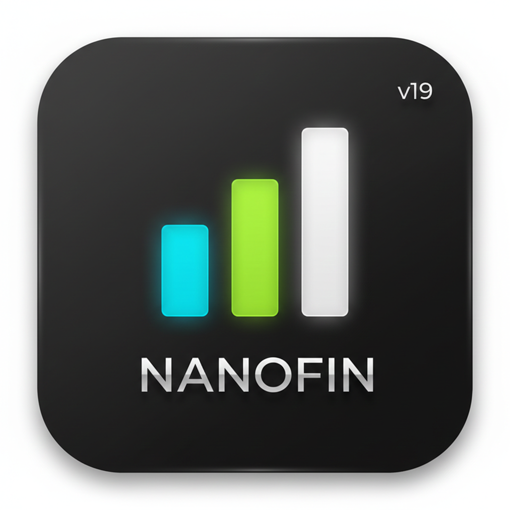 Nanofin  - Product Hunt launch logo and brand identity