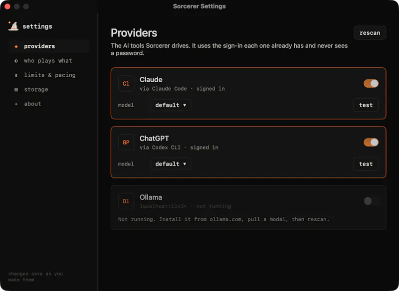 Sorcerer screenshot 3