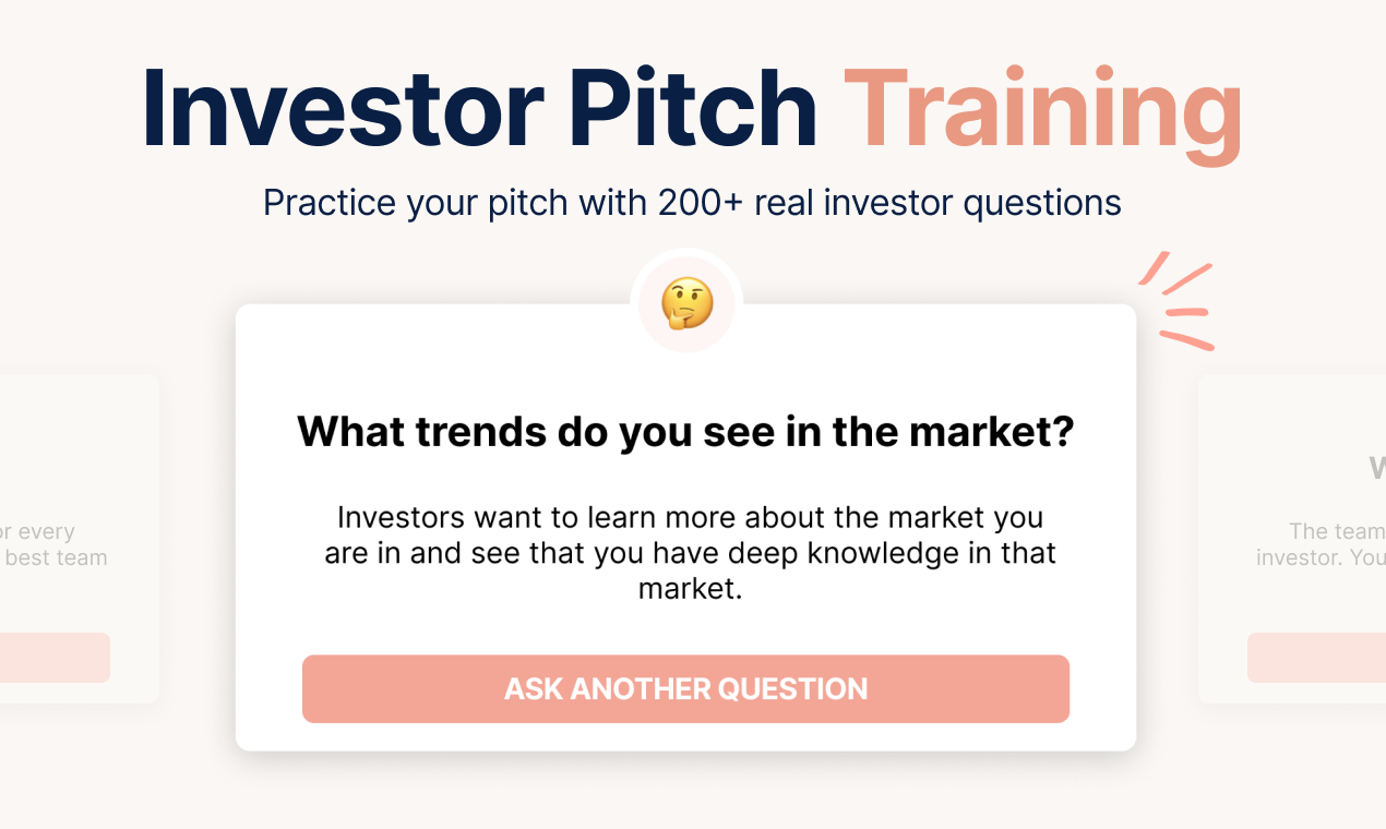 Investor Pitch Training Product Hunt Image