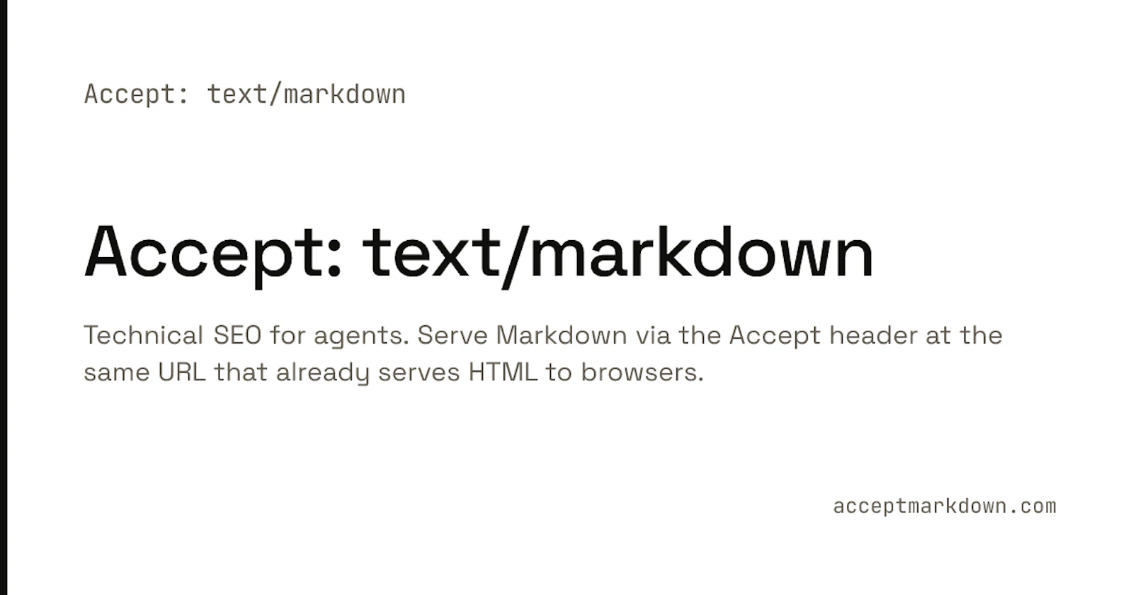 Serve Markdown to LLMs via Accept Header screenshot 2