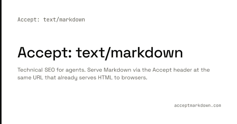 Serve Markdown to LLMs via Accept Header screenshot 2