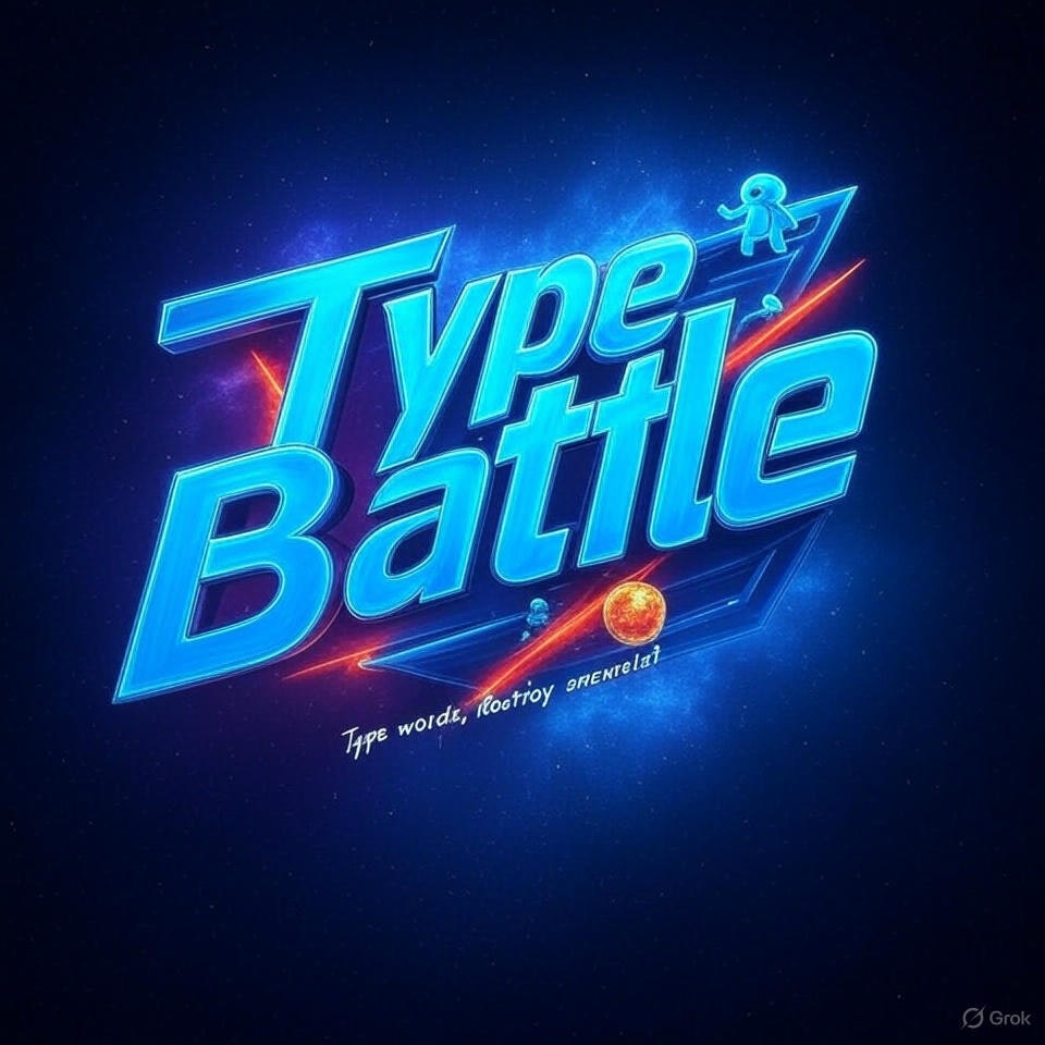 Media TypeBattle - Taipkan cepat, bertahan lebih lama-Pertempuran menaip bertema ruang 2