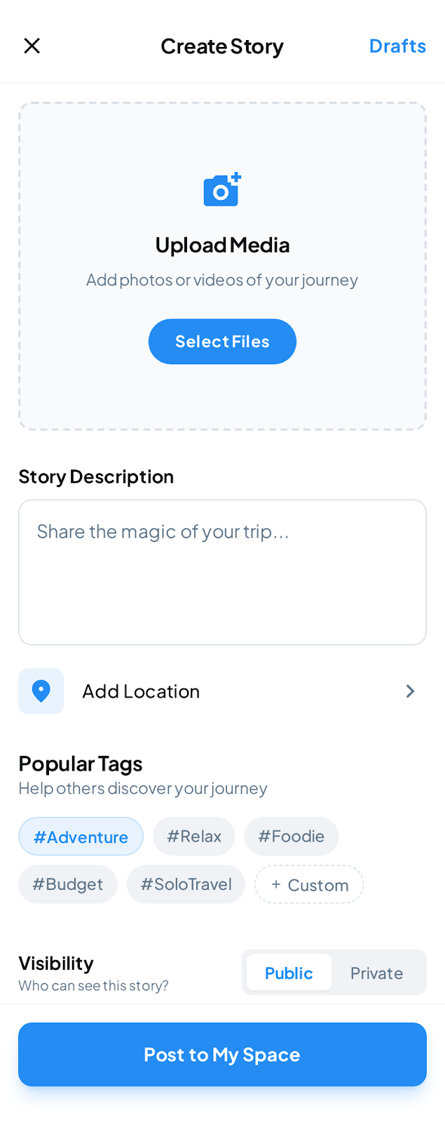 Tourpothy: Travel Guide cum Market place - Screenshot 2 showing product features and functionality