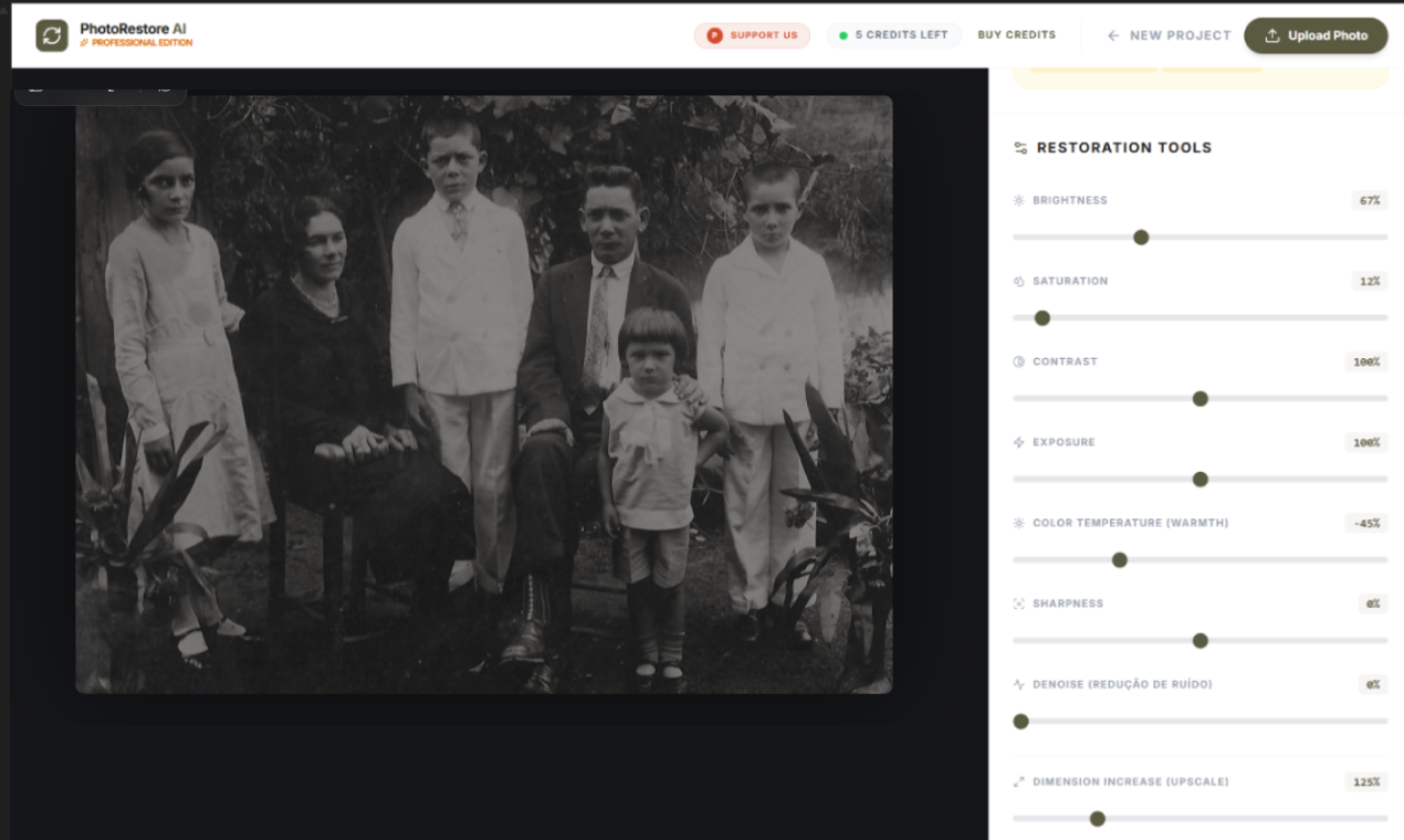 PhotoRestore AI - Screenshot 3 showing product features and functionality