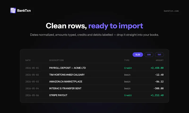 BankTxn screenshot 2
