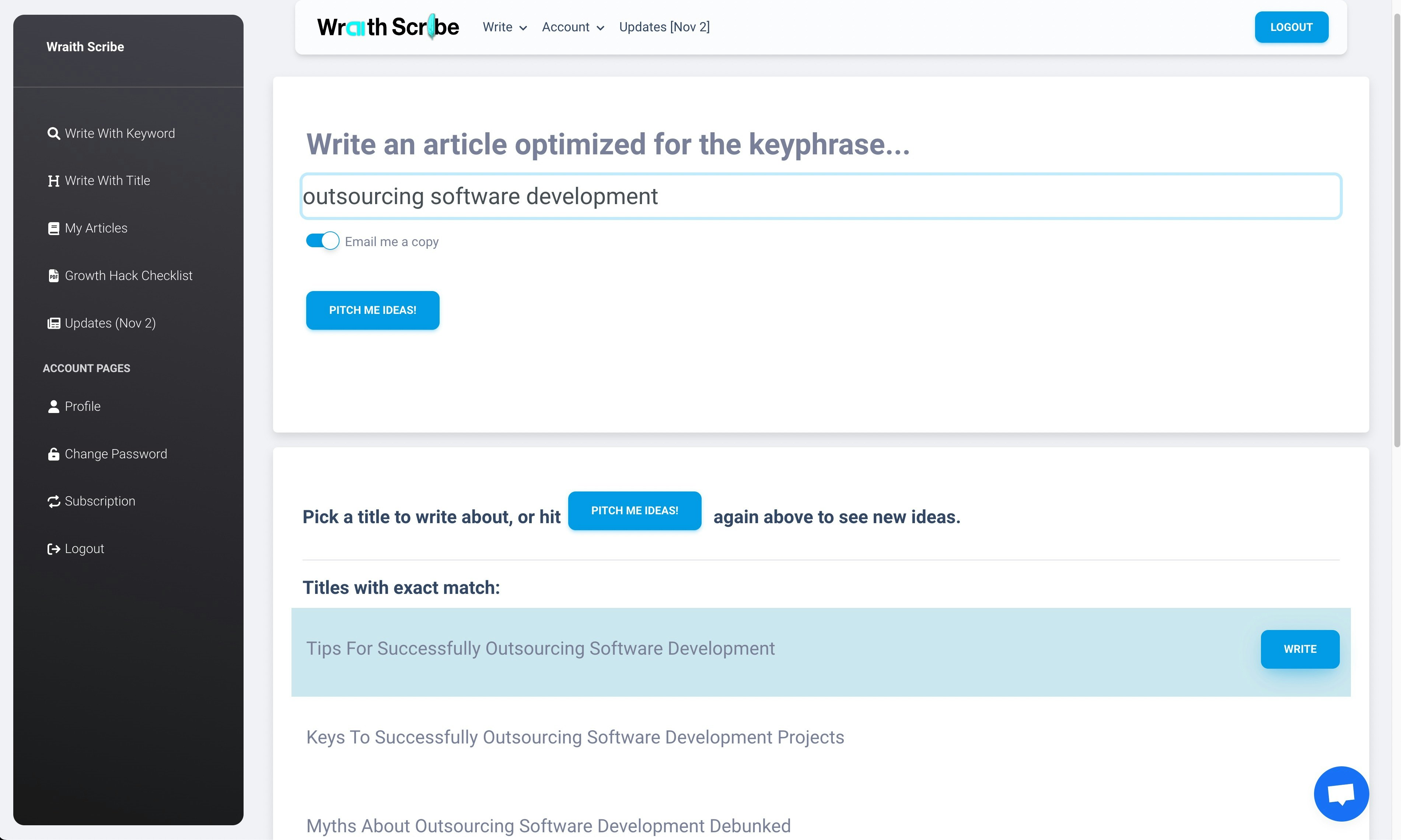 Wraith Scribe medya 2