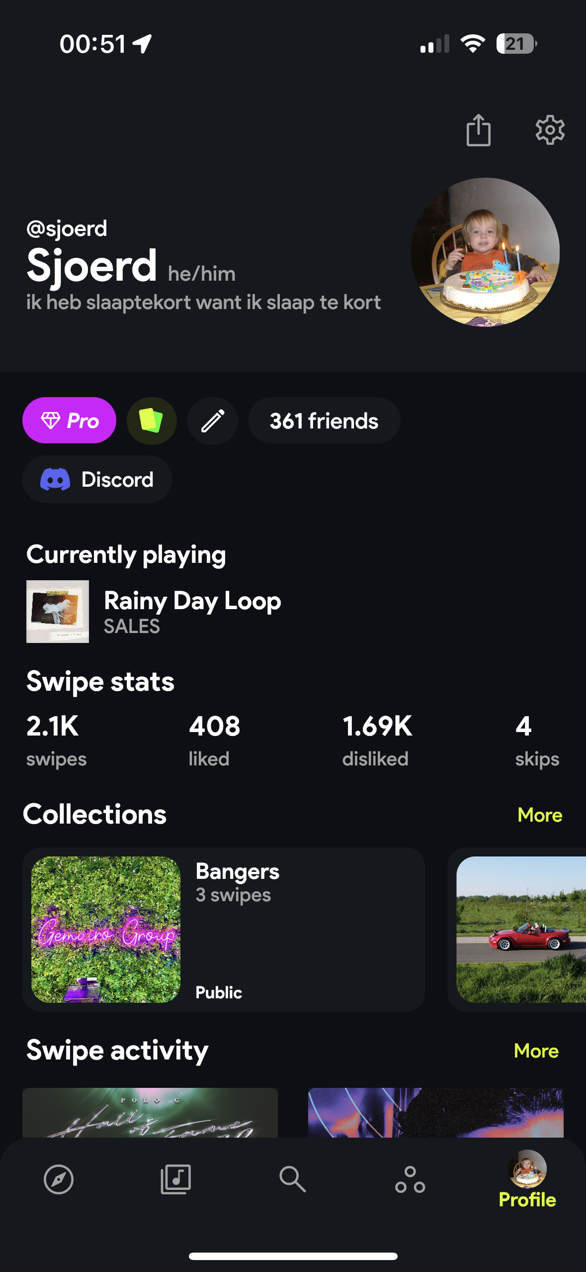 Свидеться для Spotify - Проведите влево до скучной музыки, проведите направо на Swipepy медиа 9