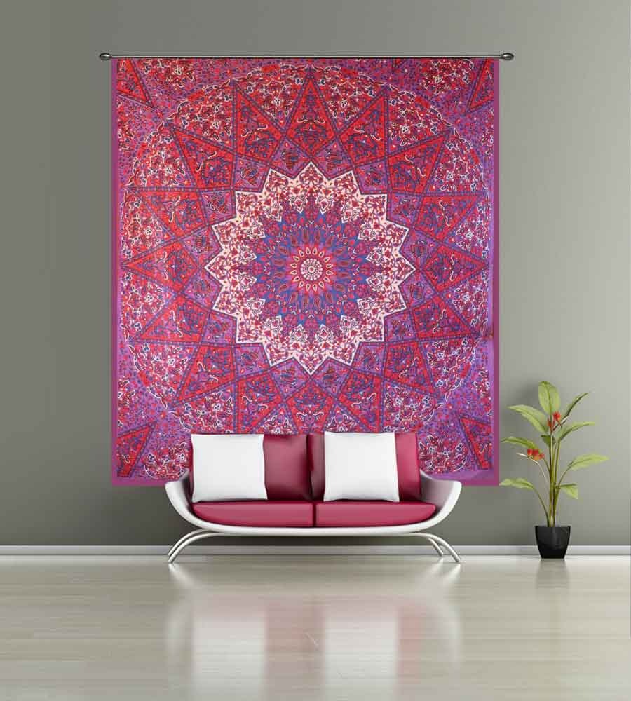 Psychedelic Star Mandala Wall Hanging Tapestry