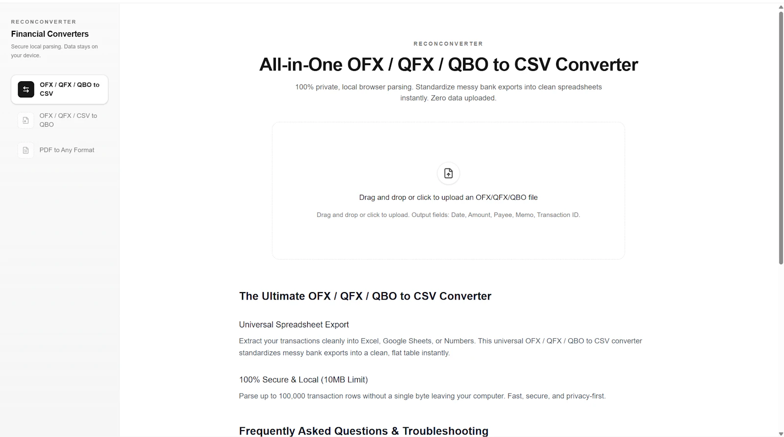 ReconConverter screenshot 1