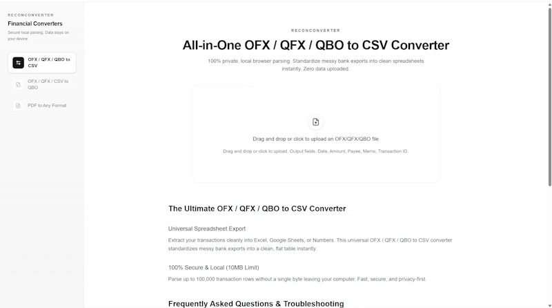 ReconConverter screenshot 1