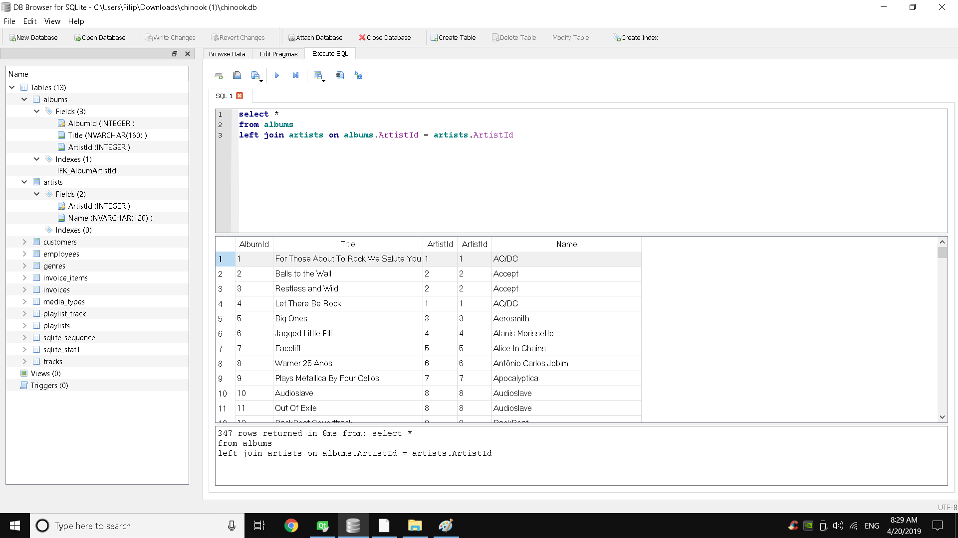 SQLite için yeni tarayıcı
