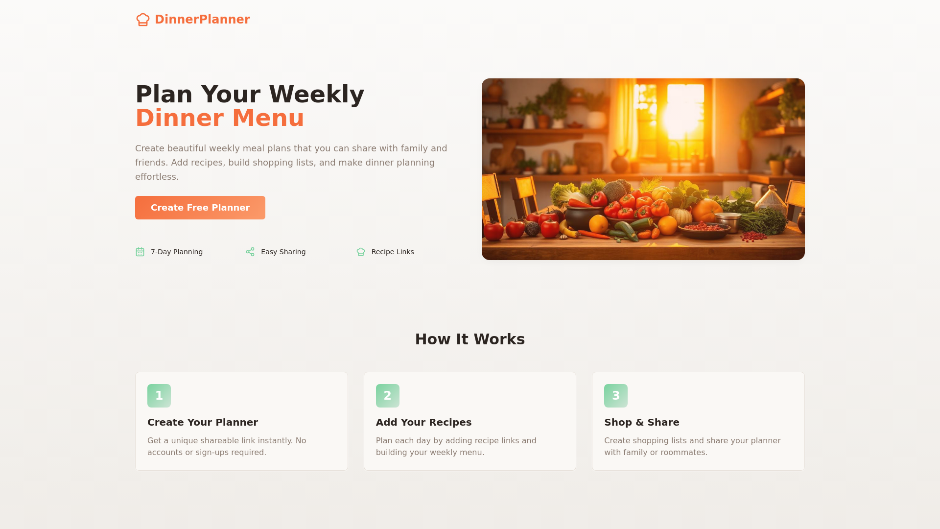 Planner - Niente più confusione su cosa cucinare e acquistare media 1