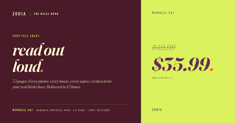ZODIA Natal Book screenshot 1