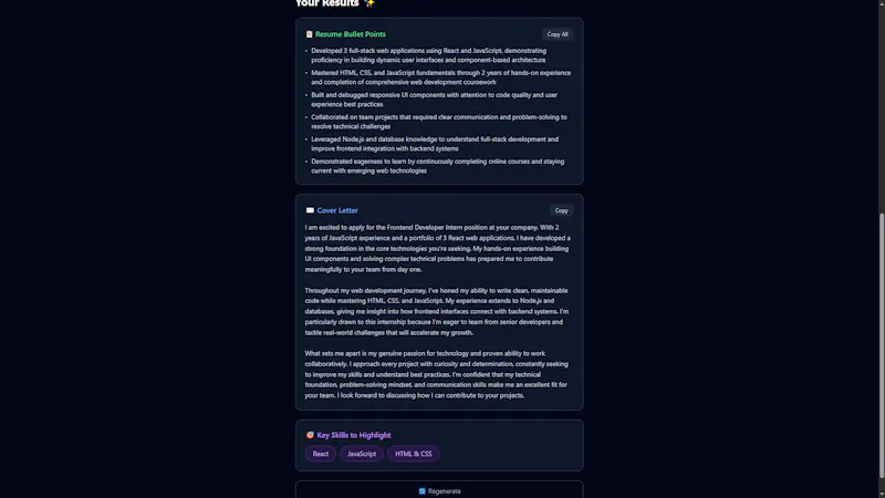 ResumeForge screenshot 4
