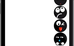 Black Flat Emoji media 2