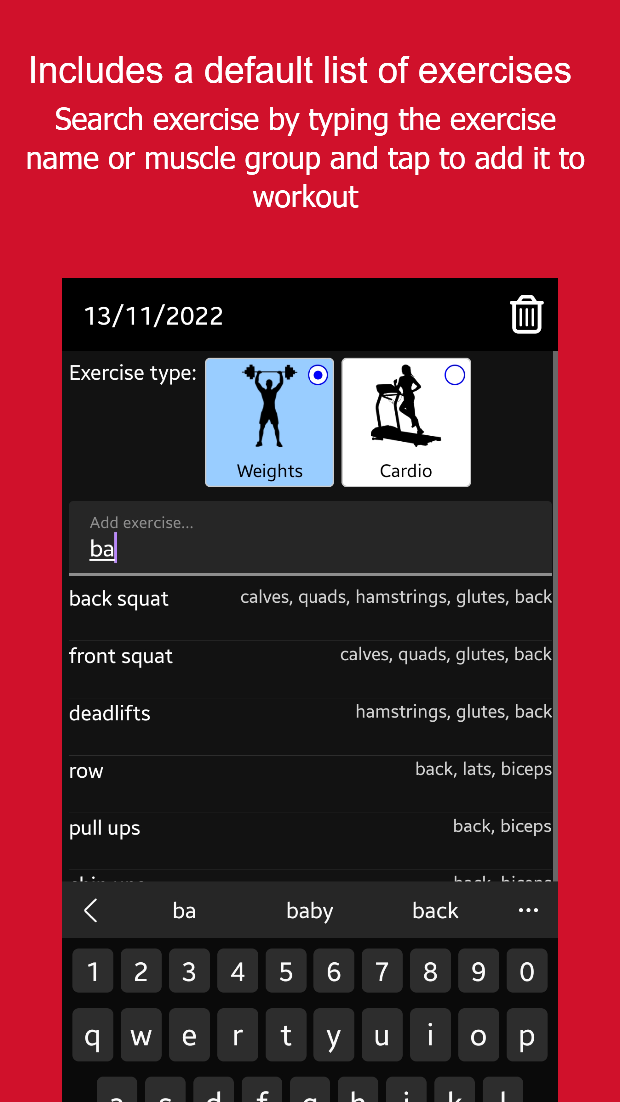 Mídia 6 de Aimbod: Tracker de exercícios
